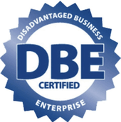 Disadvantaged Business Enterprise certified badge