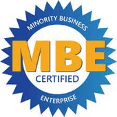 Minority Business Enterprise certified badge