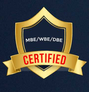 MBE, WBE and DBE certified badge
